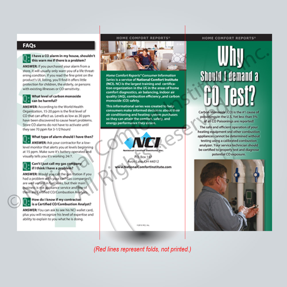 Why Demand a CO Test Front