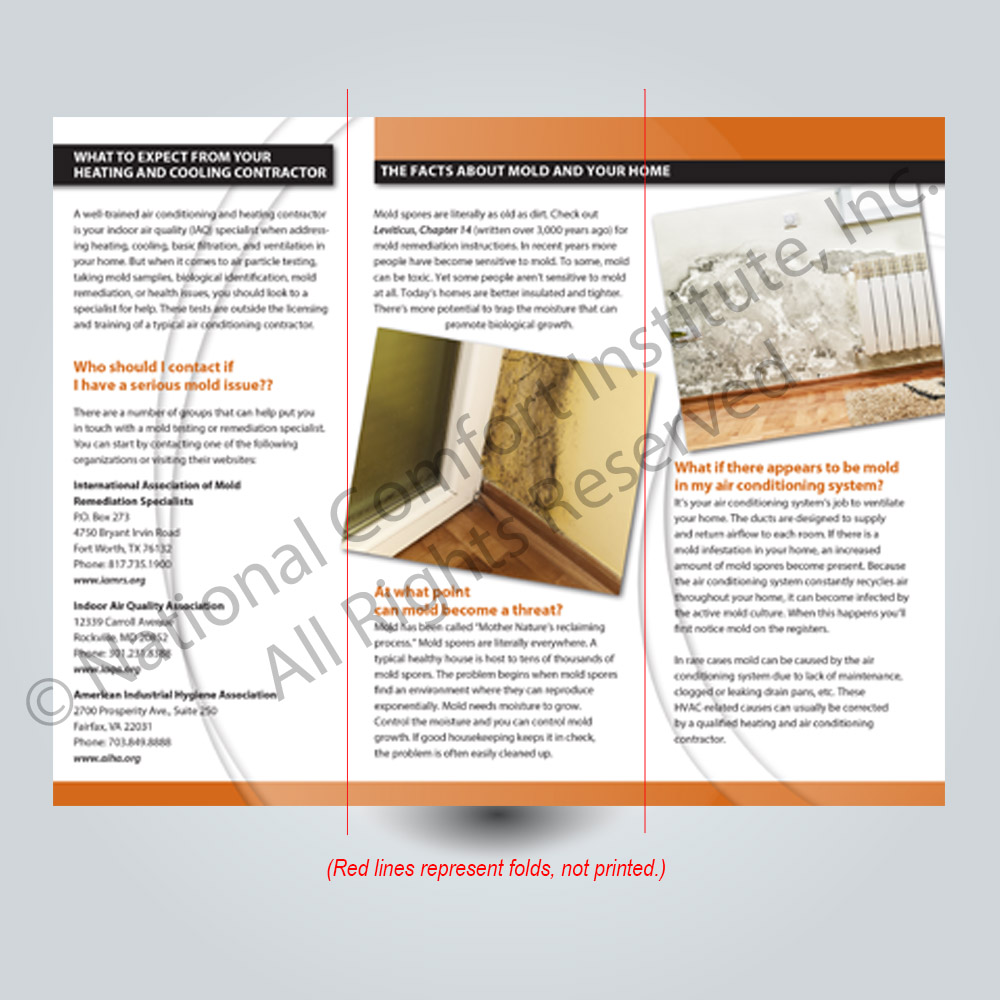 Mold and your HVAC System Brochure Back