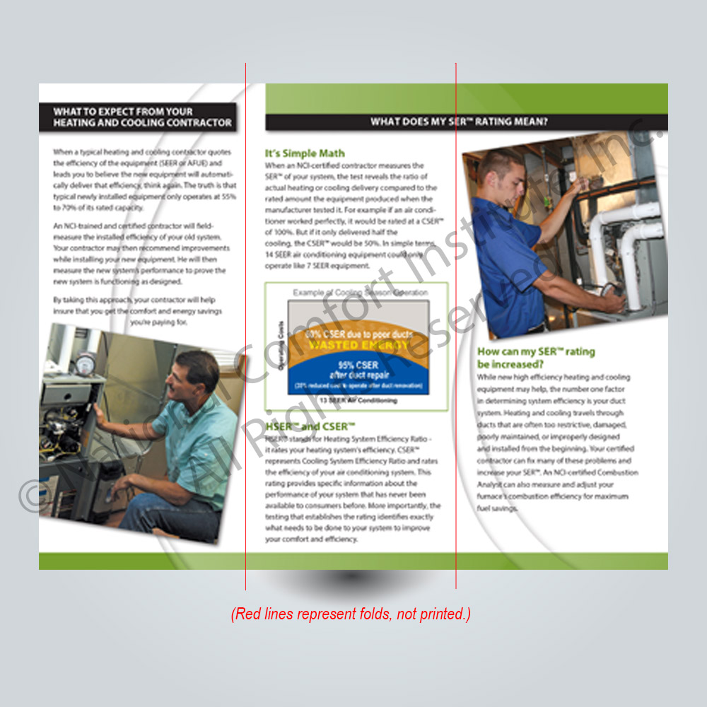 SER Rating Brochure Back