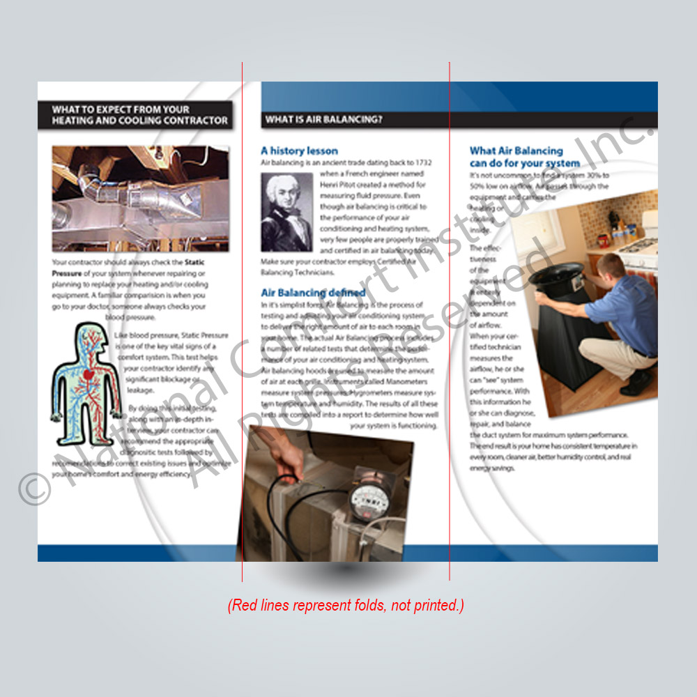 Air Balancing Trifold back