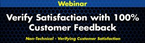 Verify Satisfaction with 100% Customer Feedback
