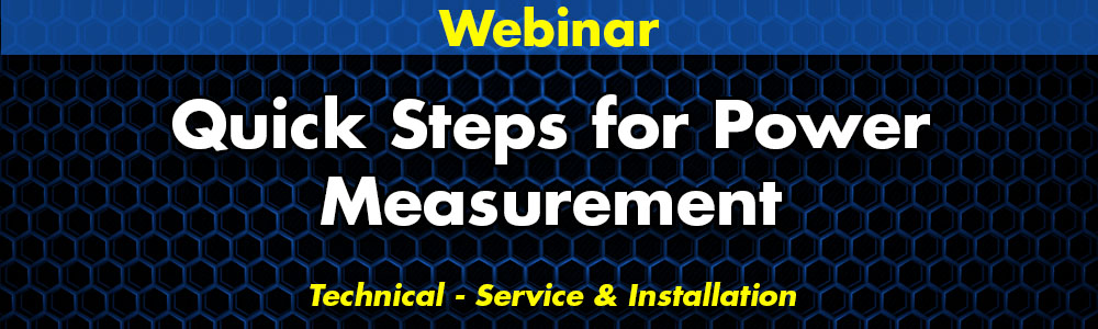 Quick Steps for Power Measurement