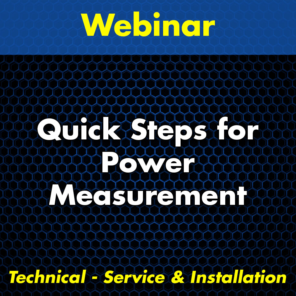 Quick Steps for Power Measurement Webinar