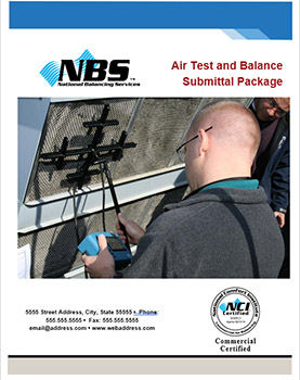 Sample Commercial Air Balance Submittal Package