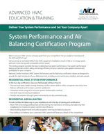 Residential HVAC System Performance & Air Balancing PDF